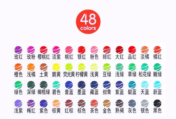 彩笔有多少种颜色