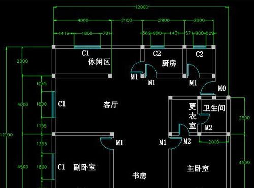 cad室内图纸平面图