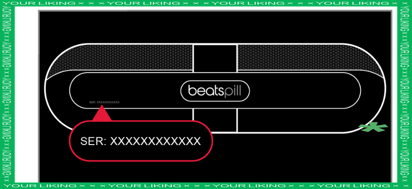 查找 beats 产品序列号的要求