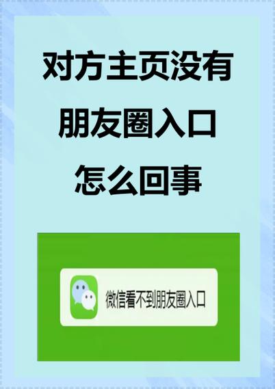 为什么好友没有朋友圈选项
