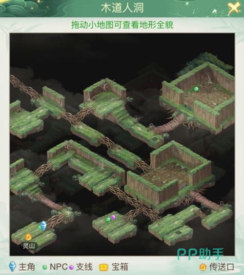 树洞附近寻找宝箱