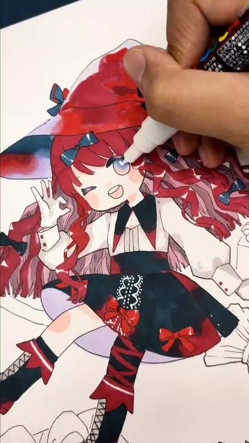 女主是红头发的漫画恶女的截图