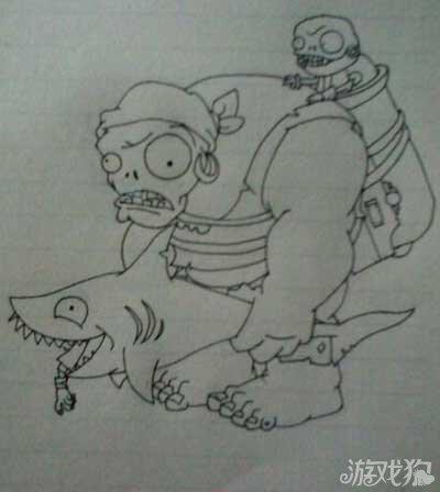 所有巨人僵尸简笔画