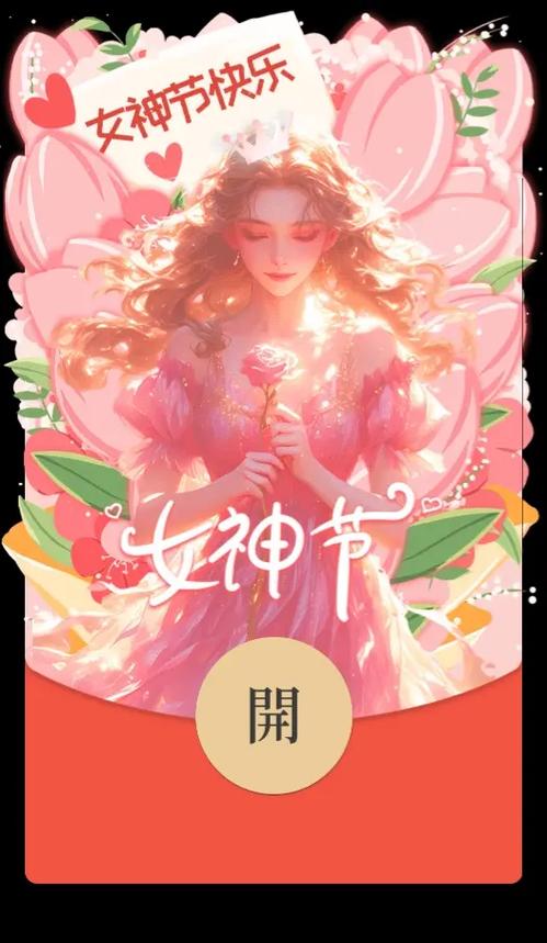 女神节红包封面怎么弄截图