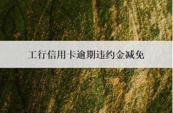 工商银行逾期减免最新政策图标
