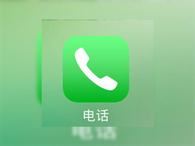 苹果手机电话图标显示1