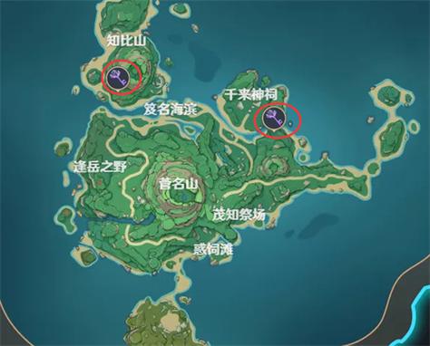 稻妻地灵龛分布图图片截图