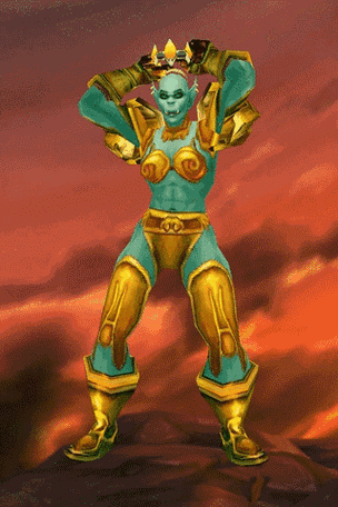 魔兽世界全种族战士动作gif