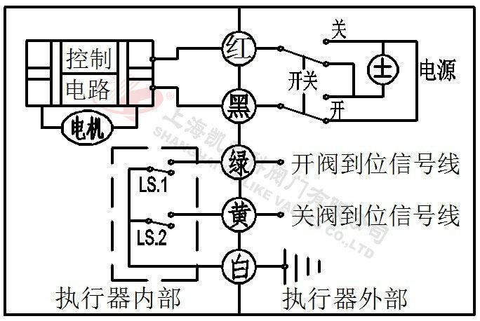 电动球阀接线图