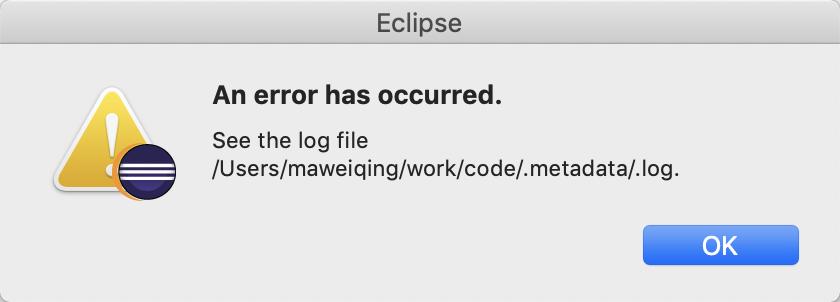 eclipse运行错误