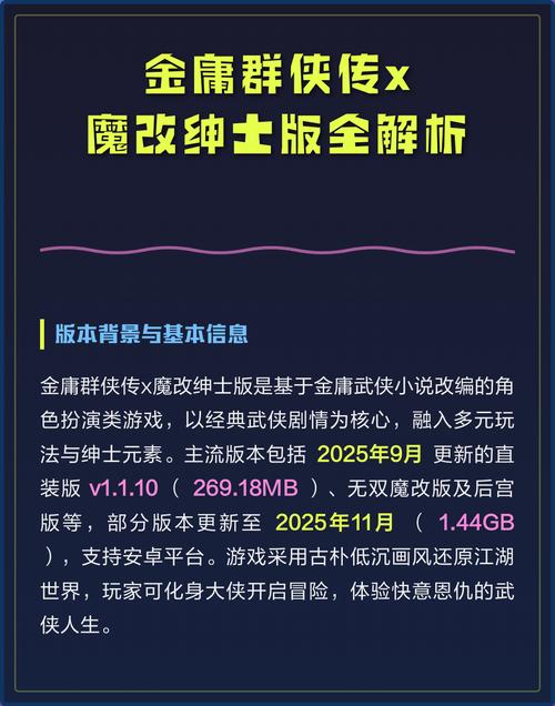 金庸群侠传X各版本区别