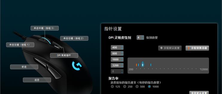 罗技g403默认四档dpi图标