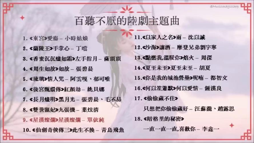 十首百听不厌的歌曲