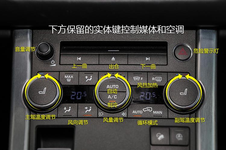 路虎极光中控按键