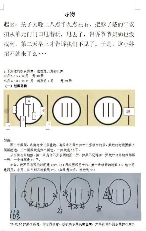 找东西的玄学方法