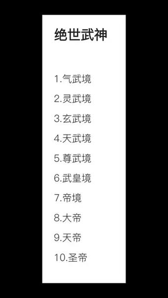 武者十二个境界