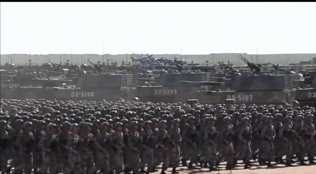 2017年阅兵式全程视频截图