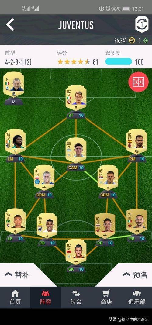 fifa20球员推荐