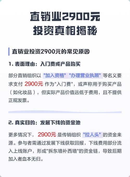 直销为什么要交2900