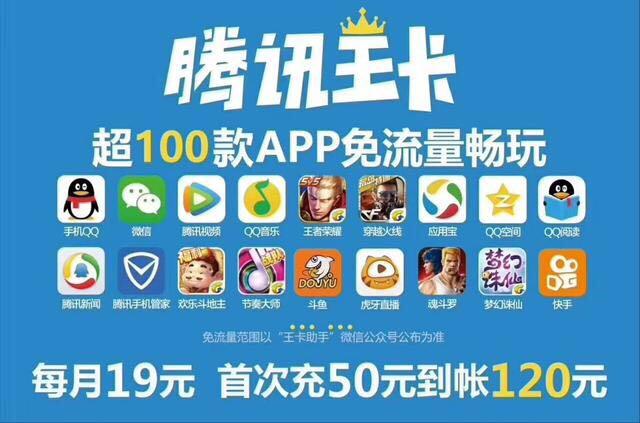 大王卡联通免流量范围图标