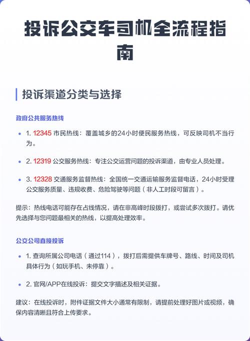 公交车怎么投诉司机