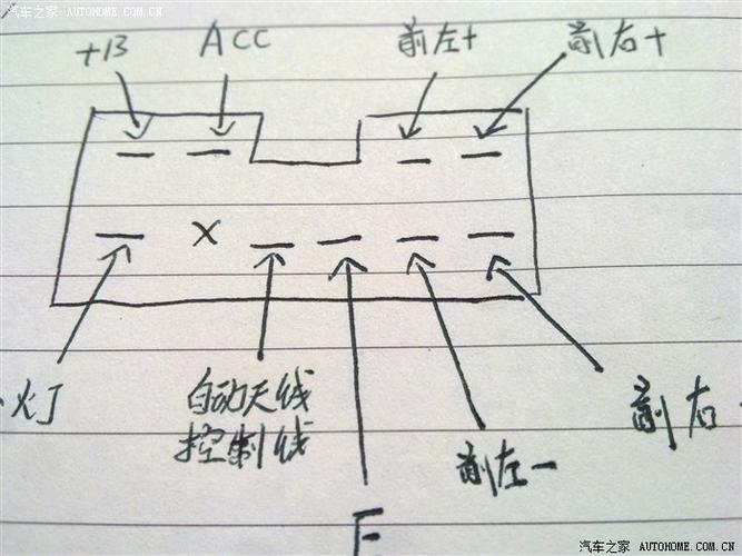 花冠cd尾插接线图