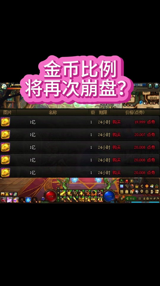 地下城能增加金币收益的道具