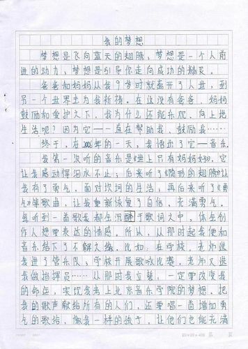我的梦想300字左右