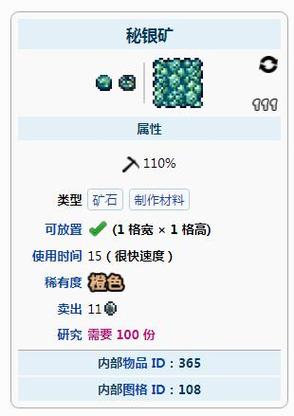 泰拉瑞亚秘银在哪