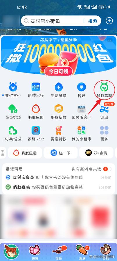蚂蚁森林怎么设置