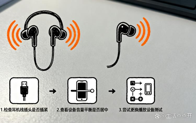 耳机为什么只能听一只图标
