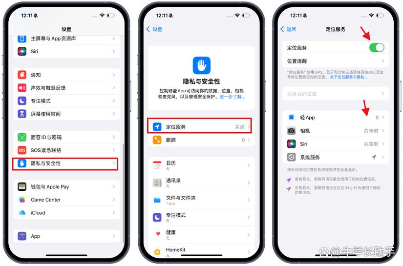 苹果手机隐私设置缩略图
