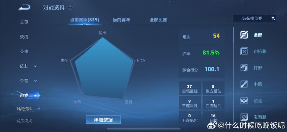 王者荣耀综合评分从哪儿看到的