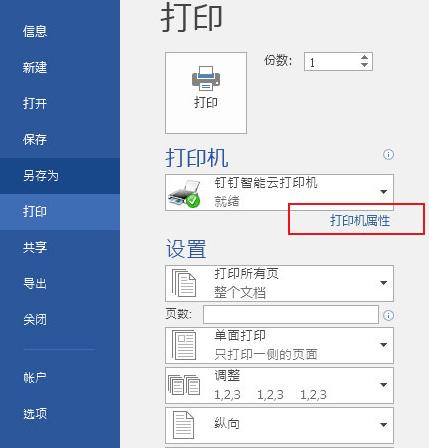 word打印黑白预览图标