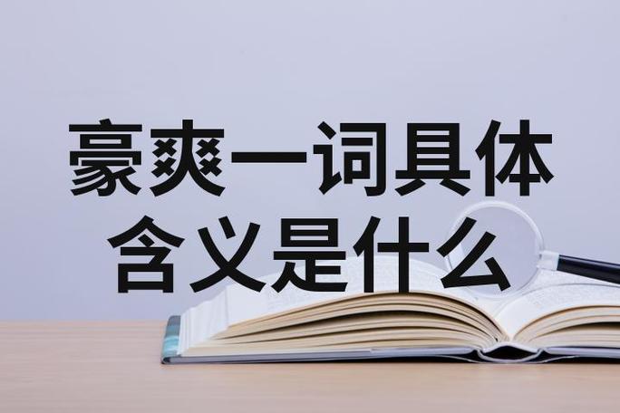 豪爽的爽什么意思