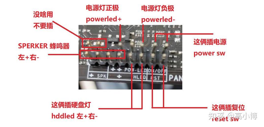 主板上的电源线怎么接图解