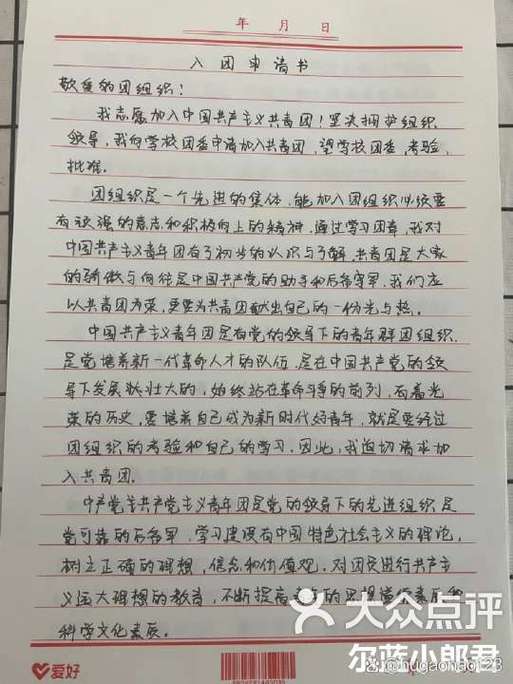 入团申请书800字高中图标