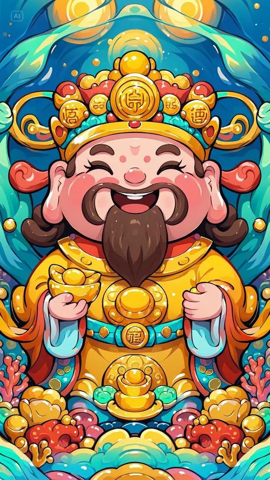 一家请了两个财神爷好不好