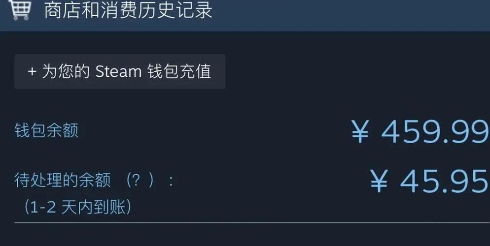 steam待处理余额会到账吗