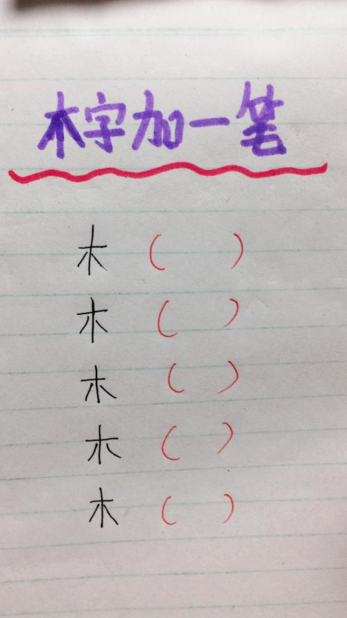 木字加一笔再加一笔变成什么字图标