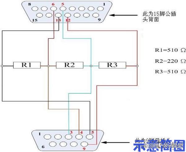 九针插头485接法详解