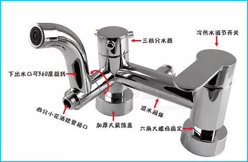 淋浴三档分水器更换