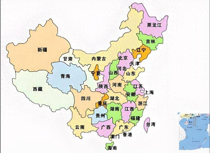 全国行政区划图