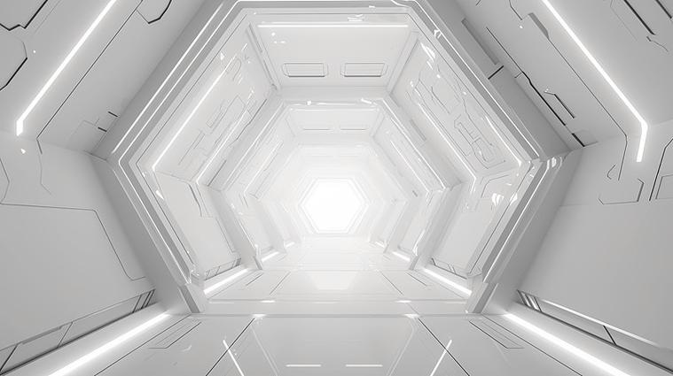 白色科技场景