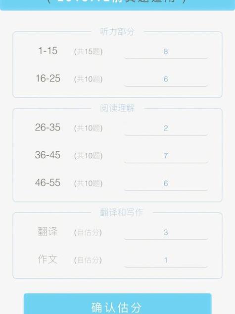 四级百词斩估分器