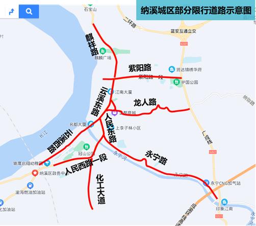 泸州市限号区域地图缩略图