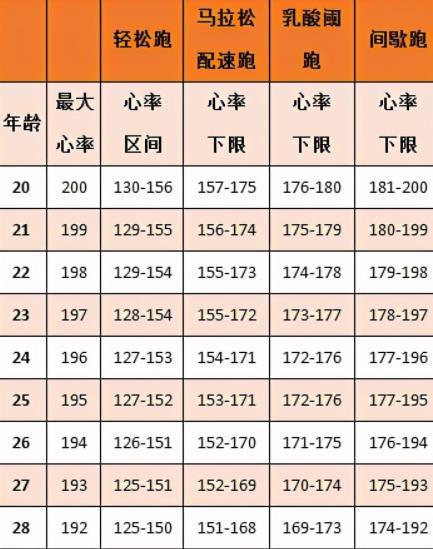 跑步心率区间变化规律截图