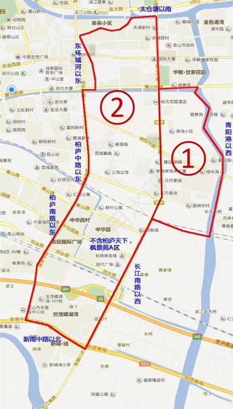 2026年昆山初中学区划分图