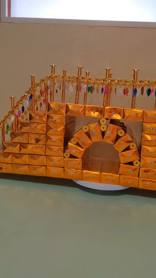 纸金砖花篮