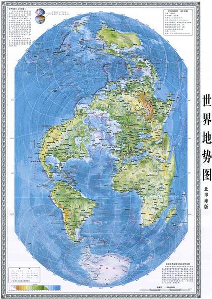 最高清的竖版世界地图